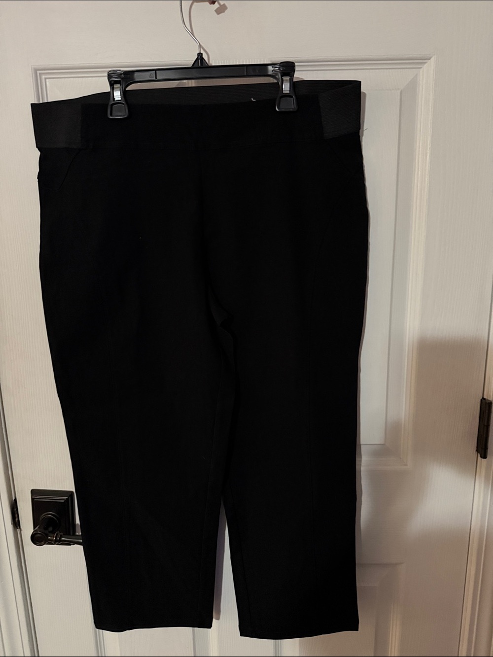 Simply Vera Vera Wang Black Knit Waistband Pants